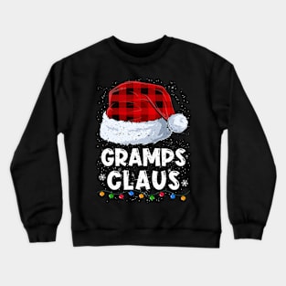 Gramps Claus Red Plaid Christmas Santa Family Matching Pajama Crewneck Sweatshirt